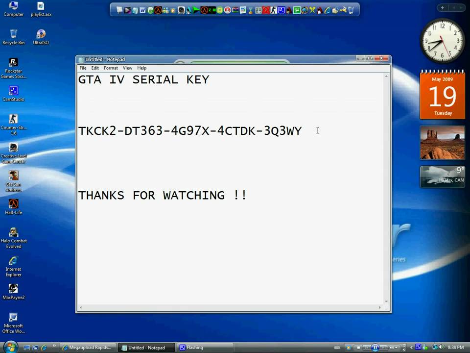 Serial key for gta 4
