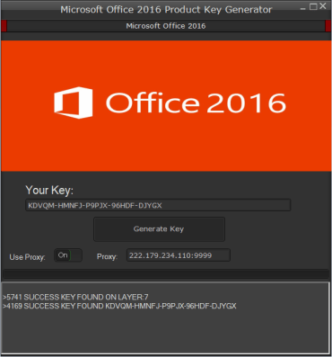 Microsoft office professional plus 2016 key